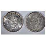 1881 & 1897 MORGAN DOLLARS CH BU