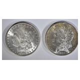 1881-S & 1889 MORGAN DOLLARS BU 1881-S & 1889 MORGAN DOLLARS BU