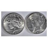 2 1926-S PEACE DOLLARS BU