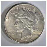 1934-S PEACE DOLLAR AU