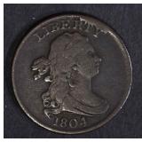 1804 HALF CENT C-9 CUD FINE 1804 HALF CENT C-9 CUD FINE