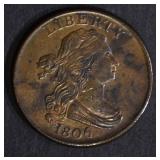 1806 HALF CENT C-1 AU 1806 HALF CENT C-1 AU