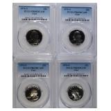 4 1976-S CLAD WASHINGTON QUARTERS PCGS PR69 DCAM 4 1976-S CLAD WASHINGTON QUARTERS PCGS PR69 DCAM