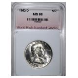 1962-D FRANKLIN HALF DOLLAR WHSG