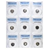 9 1987-S ROOSEVELT DIMES PCGS PR-69DCAM 9 1987-S ROOSEVELT DIMES PCGS PR-69DCAM