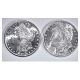1881-S & 83-O CH BU MORGAN DOLLARS 1881-S & 83-O CH BU MORGAN DOLLARS