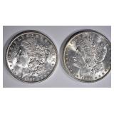 1886 & 87 CH BU MORGAN DOLLARS 1886 & 87 CH BU MORGAN DOLLARS