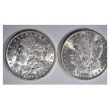 1886 & 87 CH BU MORGAN DOLLARS