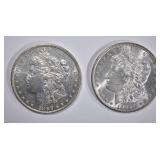 1896 & 97 CH BU MORGAN DOLLARS