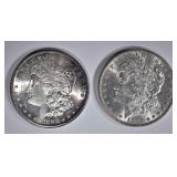 1882 & 82-S CH BU MORGAN DOLLARS 1882 & 82-S CH BU MORGAN DOLLARS
