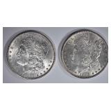 1888 & 89 CH BU MORGAN DOLLARS