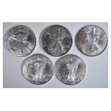 5-BU 1997 AMERICAN SILVER EAGLES 5-BU 1997 AMERICAN SILVER EAGLES