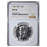 1966 SMS KENNEDY HALF DOLLAR NGC 1966 SMS KENNEDY HALF DOLLAR NGC