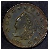 1831 LARGE CENT, XF