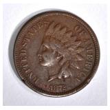 1872 INDIAN HEAD CENT, F/VF