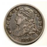 1834 CAPPED BUST DIME, AU 1834 CAPPED BUST DIME, AU