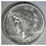 1921 PEACE DOLLAR  CH BU+