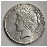 1927-S PEACE DOLLAR BU 1927-S PEACE DOLLAR BU