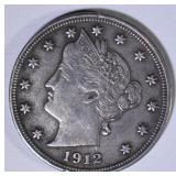 1912-S LIBERTY V NICKEL XF 1912-S LIBERTY V NICKEL XF
