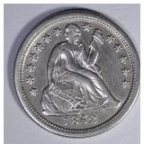 1852-O SEATED LIBERTY DIME  AU/BU