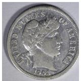 1903-S BARBER DIME  AU