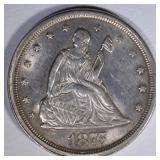 1875-S TWENTY CENT PIECE  BU