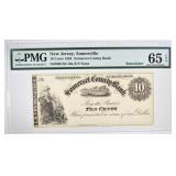 1862 10 CENTS SOMERSET COUNTY BANK 1862 10 CENTS SOMERSET COUNTY BANK