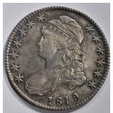 1819/8 CAPPED BUST HALF DOLLAR  UNC