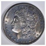 1884-S MORGAN SILVER DOLLAR ORIGINAL BU 1884-S MORGAN SILVER DOLLAR ORIGINAL BU