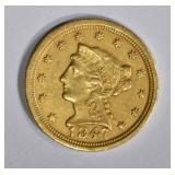 1847-O $2 1/2 GOLD LIBERTY UNC 1847-O $2 1/2 GOLD LIBERTY UNC