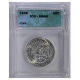 1946 IOWA COMMEM HALF DOLLAR 1946 IOWA COMMEM HALF DOLLAR