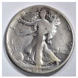 1921-D WALKING LIBERTY HALF DOLLAR  VG