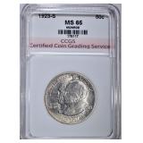 1923-S MONROE COMMEM HALF DOLLAR 1923-S MONROE COMMEM HALF DOLLAR