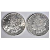 1881-O AU & 1885-O CH BU MORGAN DOLLARS 1881-O AU & 1885-O CH BU MORGAN DOLLARS