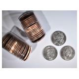 BU ROLL 1972 & BU ROLL MIXED DATE CLAD IKE DOLLARS BU ROLL 1972 & BU ROLL MIXED DATE CLAD IKE DOLLARS