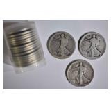 19-EARLY WALKING LIBERTY HALF DOLLARS: 19-EARLY WALKING LIBERTY HALF DOLLARS: