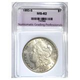 1883-S MORGAN DOLLAR, NGP BU 1883-S MORGAN DOLLAR, NGP BU