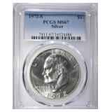 1972-S SILVER EISENHOWER DOLLAR PCGS MS-67 1972-S SILVER EISENHOWER DOLLAR PCGS MS-67