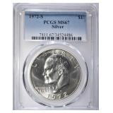 1972-S SILVER EISENHOWER DOLLAR PCGS MS-67