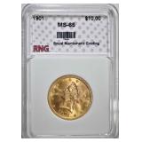 1901 $10.00 GOLD LIBERTY RNG GEM BU 1901 $10.00 GOLD LIBERTY RNG GEM BU