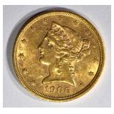 1906-S $5.00 GOLD LIBERTY  BU