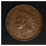 1873 INDIAN CENT  XF+