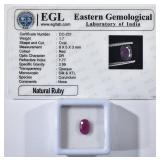 1.7 CARATS OVAL CUT NATURAL RUBY