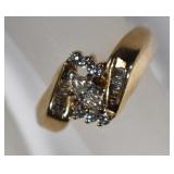 14kt GOLD MARQUISE DIAMOND RING SIZE 6 3/4 14kt GOLD MARQUISE DIAMOND RING SIZE 6 3/4