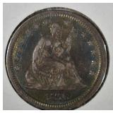 1876-CC SEATED LIBERTY QUARTER XF 1876-CC SEATED LIBERTY QUARTER XF