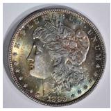 1885 MORGAN DOLLAR GEM BU RAINBOW COLOR