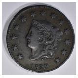 1829 LARGE CENT VF