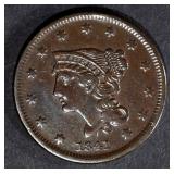 1841 LARGE CENT, XF BETTER DATE