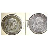 1875 & 1898-A 5 MARK GERMAN STATES 1875 & 1898-A 5 MARK GERMAN STATES