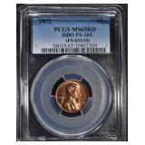 1972 DDO FS-103 LINCOLN CENT PCGS MS65RD 1972 DDO FS-103 LINCOLN CENT PCGS MS65RD